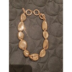 INC International Concepts Gold Pebble-Link Necklace